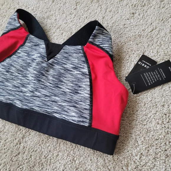 NWT Torrid Active Red and Gray Performance Sports Bra 1 - Picture 5 of 9